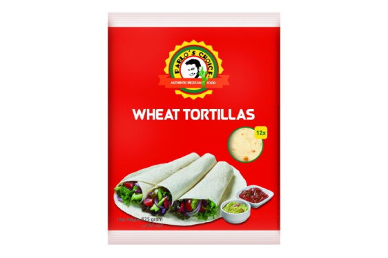 10''/25cm Pablo's Choice Wheat Tortillas (4x12 stuks) - Ambient