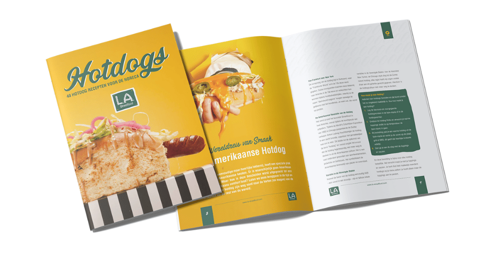 Maquette du livre 40 recettes de hot-dogs | LA Streetfood