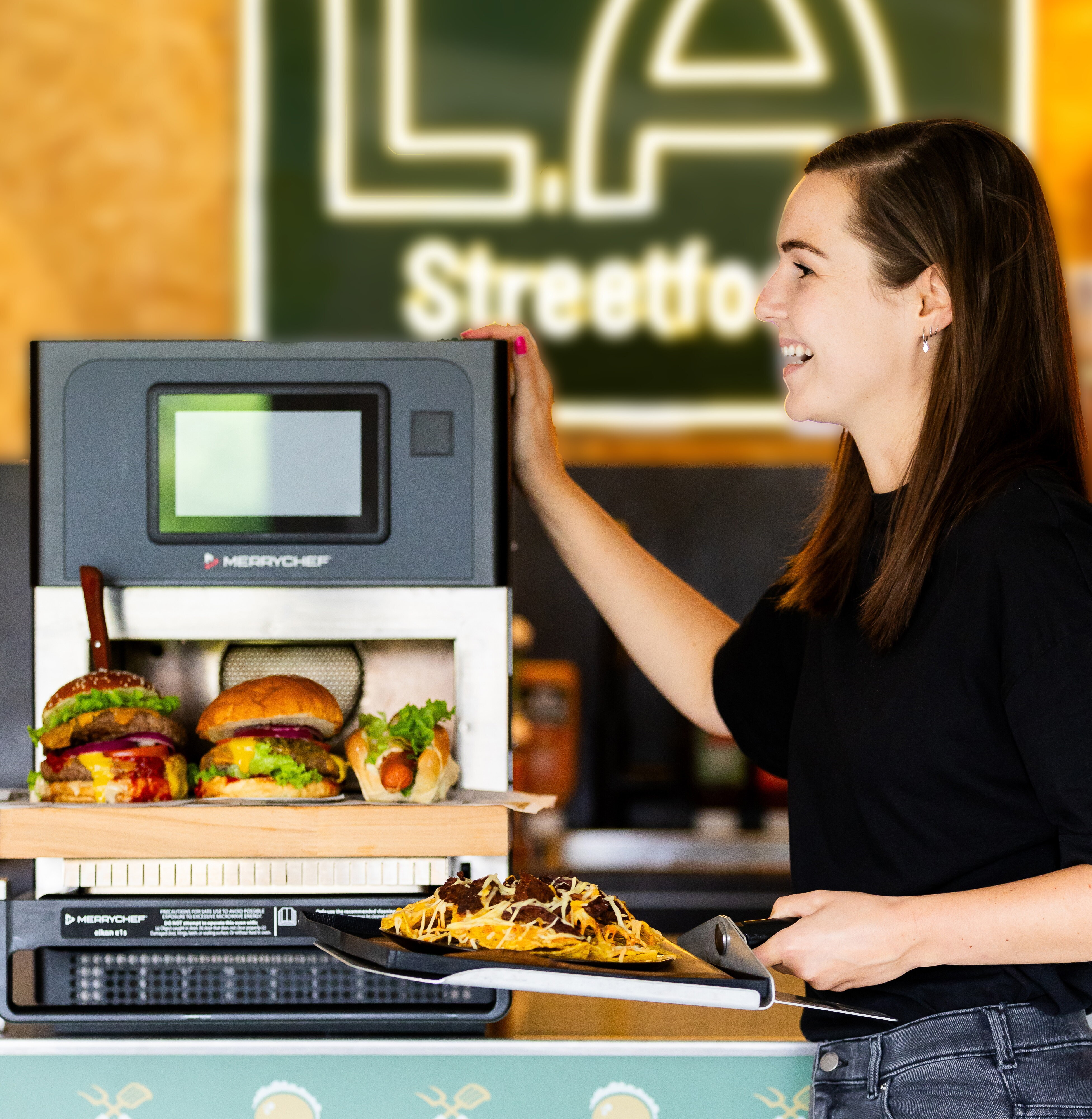 High Speed Oven Hamburgers Hotdog Merrychef