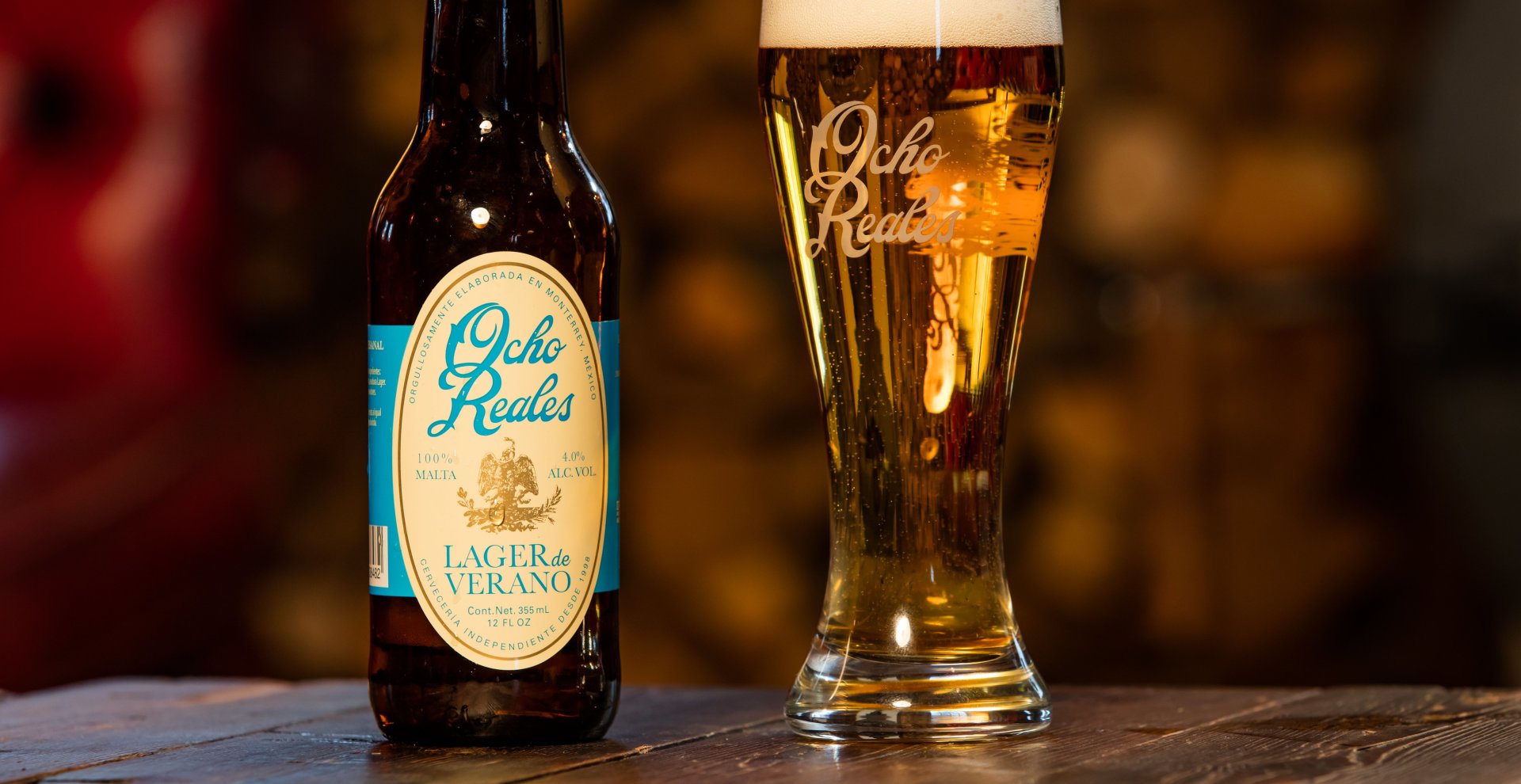 Het Mexicaanse glutenvrije speciaalbier van Ocho Reales Cerveza smaakt geweldig.