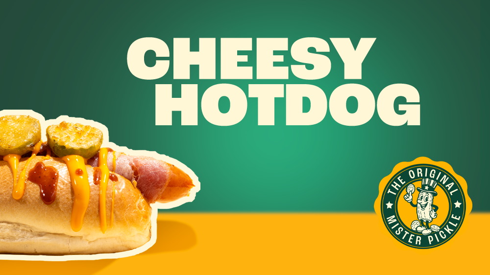 Hotdog au fromage avec pickles frits recette | LA Streetfood