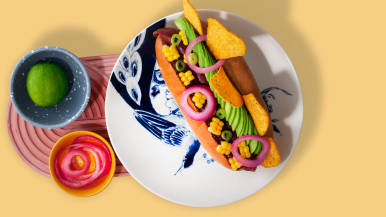 Elote Hotdog,verschillende toppings | LA Streetfood