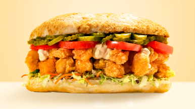 Po’ Boy Shrimp Sandwich | LA Streetfood