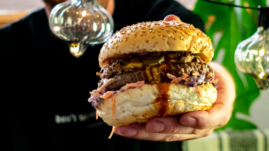 Southern Pork ’n Beef Burger | LA Streetfood