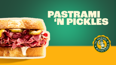 Sandwich Fried Pickles ’n Pastrami | LA Streetfood