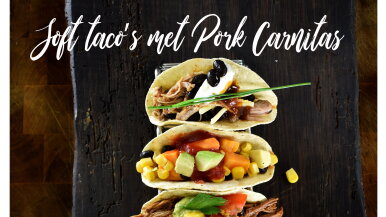 Soft taco’s met Pork Carnitas