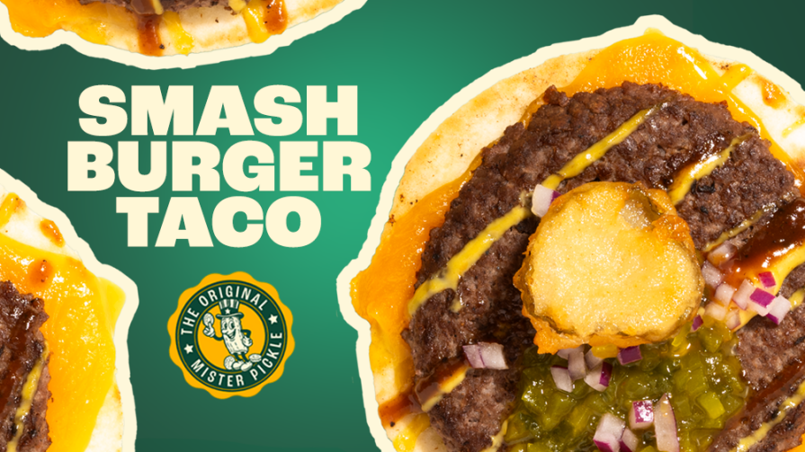 Taco Smashburger avec Fried Pickles | LA Streetfood