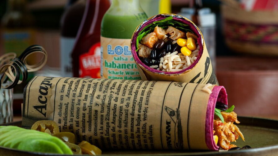 Vegan Tex Mex Burrito – Buffalo style | LA Streetfood