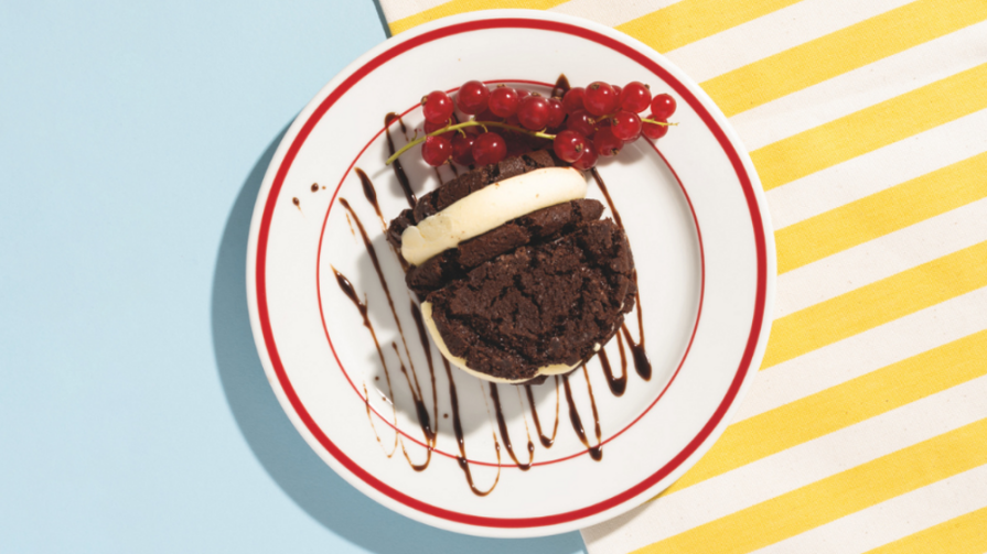 Dessert américain à base de sandwich à la crème glacée | LA Streetfood