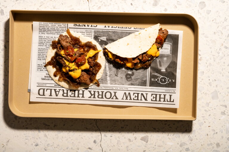 tortilla Taco met Beef | LA Streetfood
