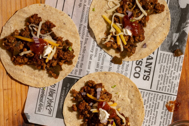 Mini tortilla's met Taco Beef horeca | LA Streetfood