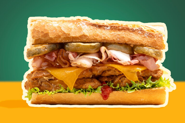 Club sandwich Fried Pickle | LA Streetfood