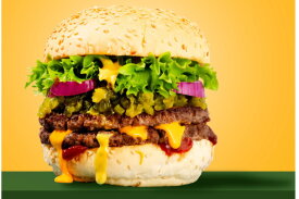 Pre-Smashed hamburger broodje Halal horeca | LA Streetfood