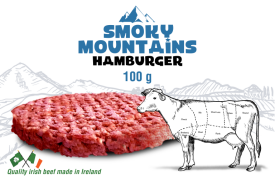 Smoky Mountains product afbeelding van een 100g hamburger van rundvlees