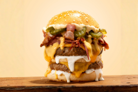 The Steakhouse burger | LA Streetfood | The big stack burger
