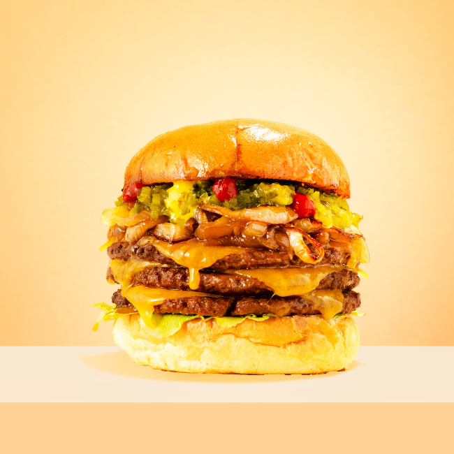 Smash burger met pickle relish | LA Streetfood