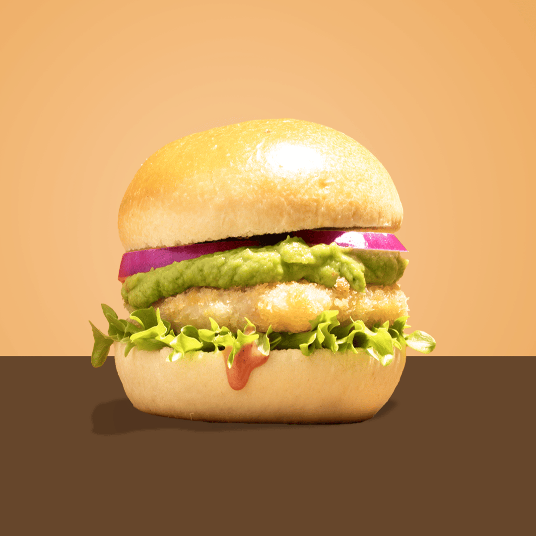 Mini Shrimpburger guacamole - LA Streetfood