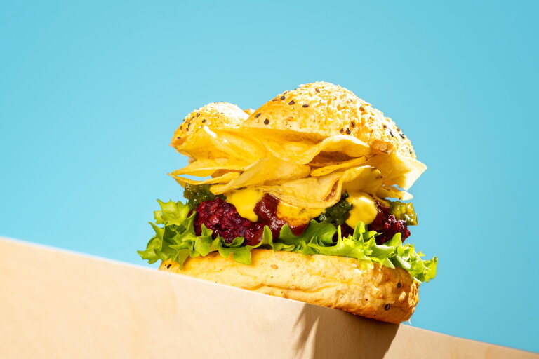 Beetroot Vegan BBQ Butcher Burger - Hospitality | LA Streetfood