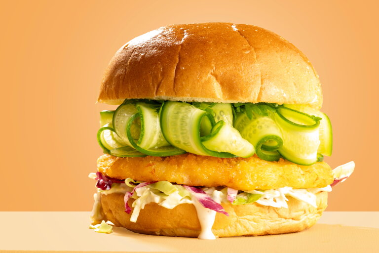 Shrimp Burger Bun | LA Streetfood