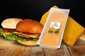 Irish cheddar cheese slices for burgers | LA Streetfood