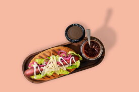 Beef Hot Dog hospitality bun | LA Streetfood