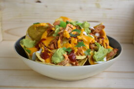 Nachos with pepper relish - catering | LA Streetfood