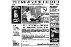 Newspaper New York 1952 fat-free for catering industry | LA Streetfood