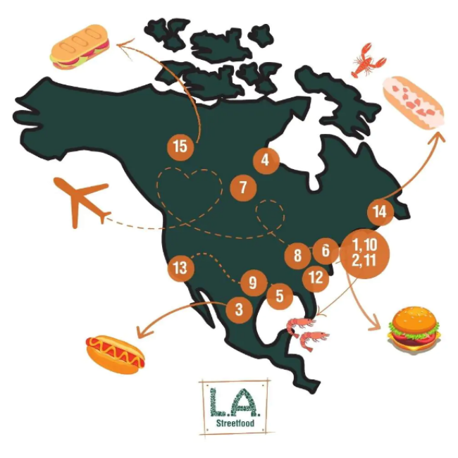 15 American sandwiches | LA Streetfood
