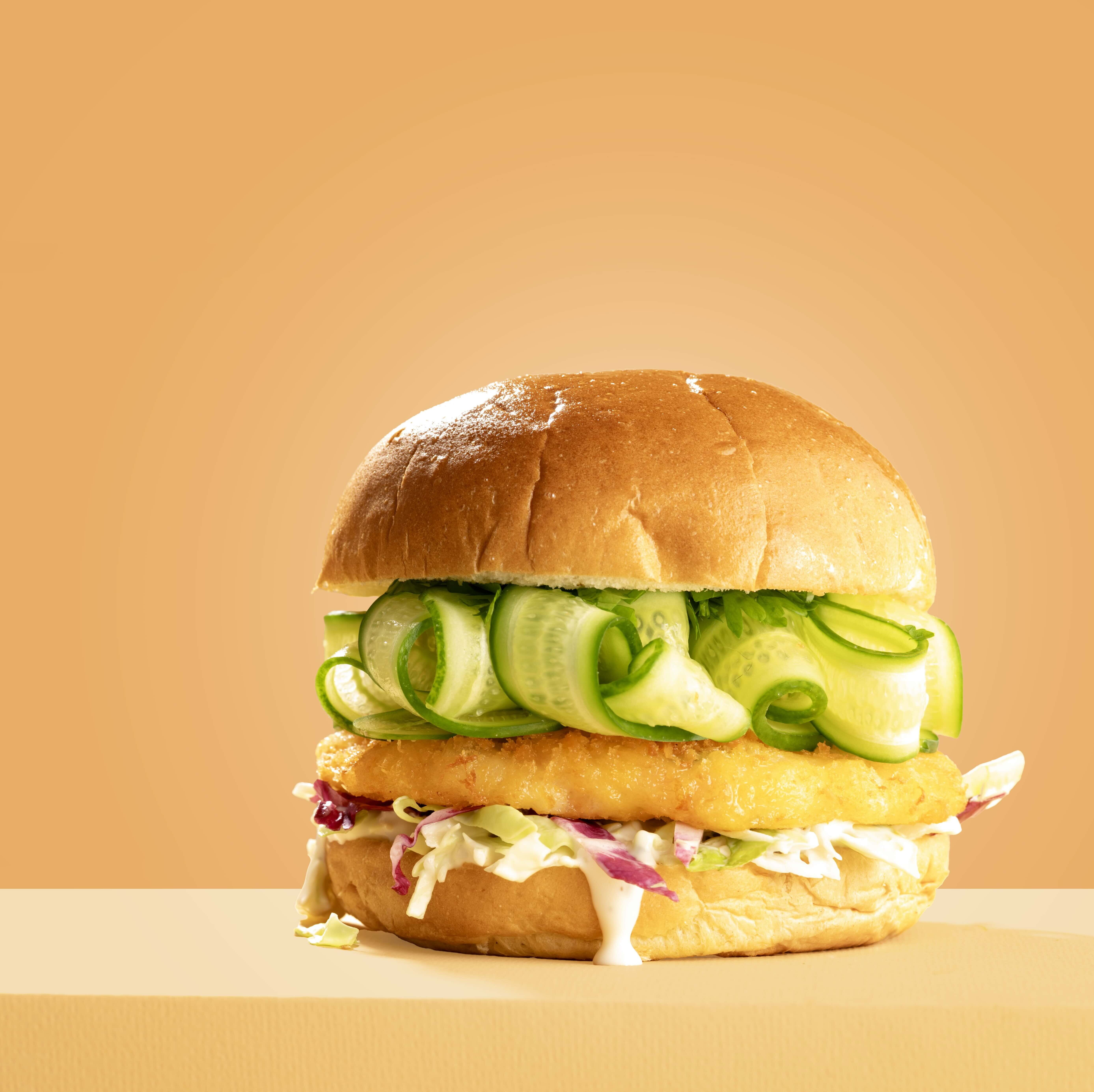 Lousiana Shrimp Burger - Ranch Dressing - Kimchi - LA Streetfood