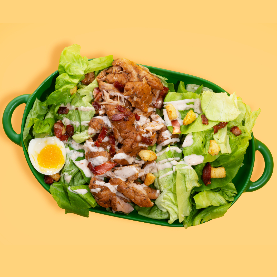 Caesar Salad with Rotisserie Chicken | LA Streetfood