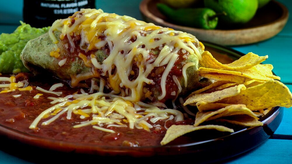 Wet Burrito Tex Mex Carnitas style