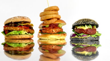 Drie heerlijk hamburgers zonder (!!!) vlees