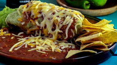 Wet Burrito Tex Mex Carnitas style