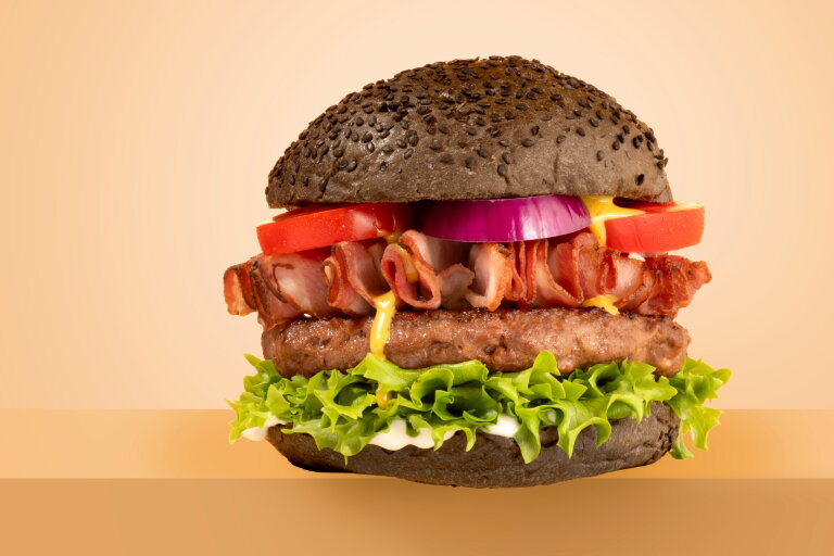 Sandwich burger au bacon | LA Streetfood