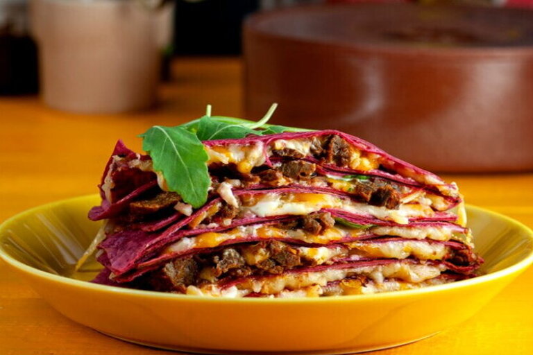 Vegan Quesadilla met Hickory BBQ Sauce | LA Streetfood