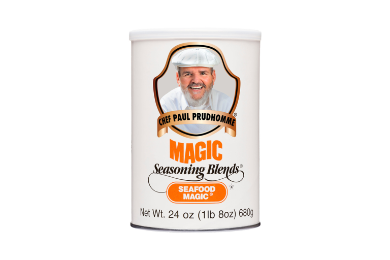 Tin of spice mix for catering by Paul Prudhomme