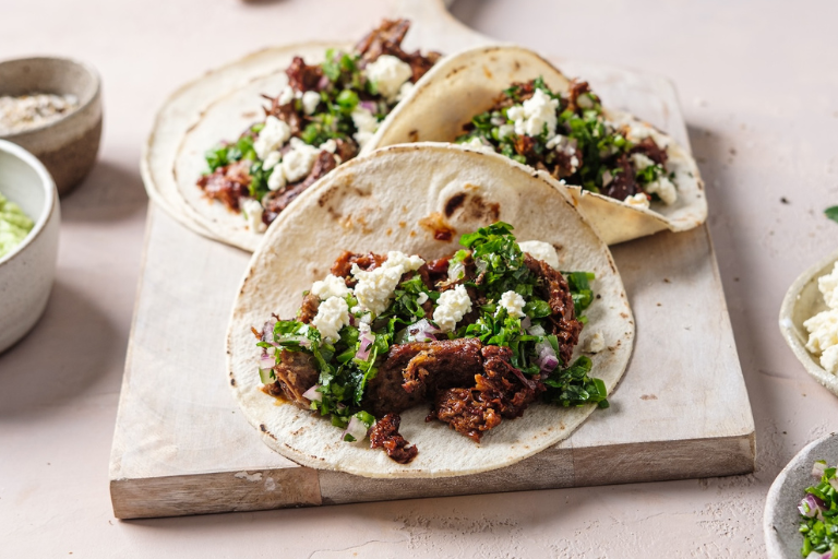 Pulled Shiitake riblet tacos | LA Streetfood