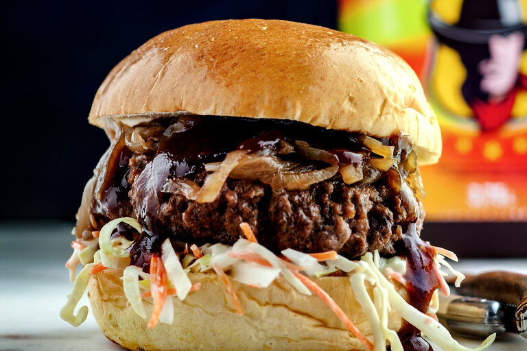 Eddy's bbq sauce hamburger | LA Streetfood