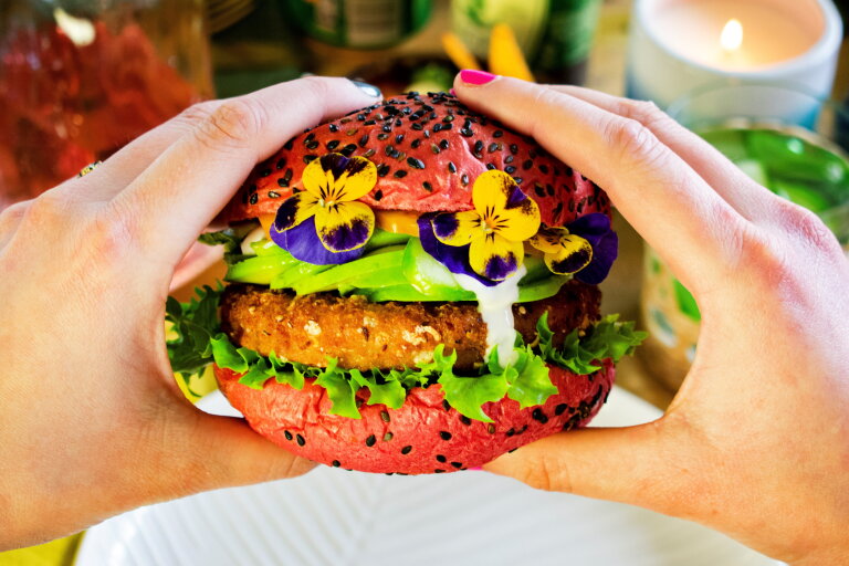 Mexicaanse vegan avocado burger - horeca | LA Streetfood