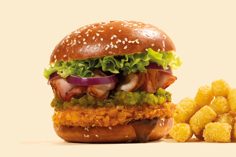 Crunchy chicken burger 100 gr | LA Streetfood