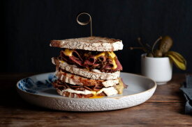 New York Beef Pastrami Halal American Melt Sandwiches | LA Streetfood