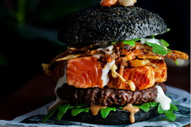 Black Angus hamburger sandwich horeca | LA Streetfood