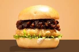 mini bacon jam shrimp burger | LA Streetfood