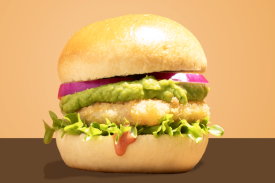 mini guacamole shrimp burger | LA Streetfood