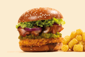 Crunchy chicken burger 100 gr | LA Streetfood