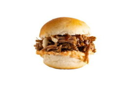 Mini broodje Pulled Beef Barbacoa Halal | LA Streetfood