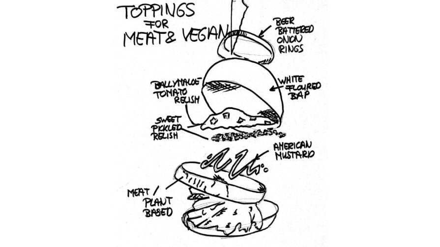 Vegan hamburger voor de horeca