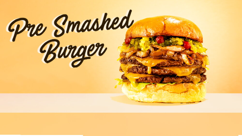 Pre-smashed burger | LA Streetfood