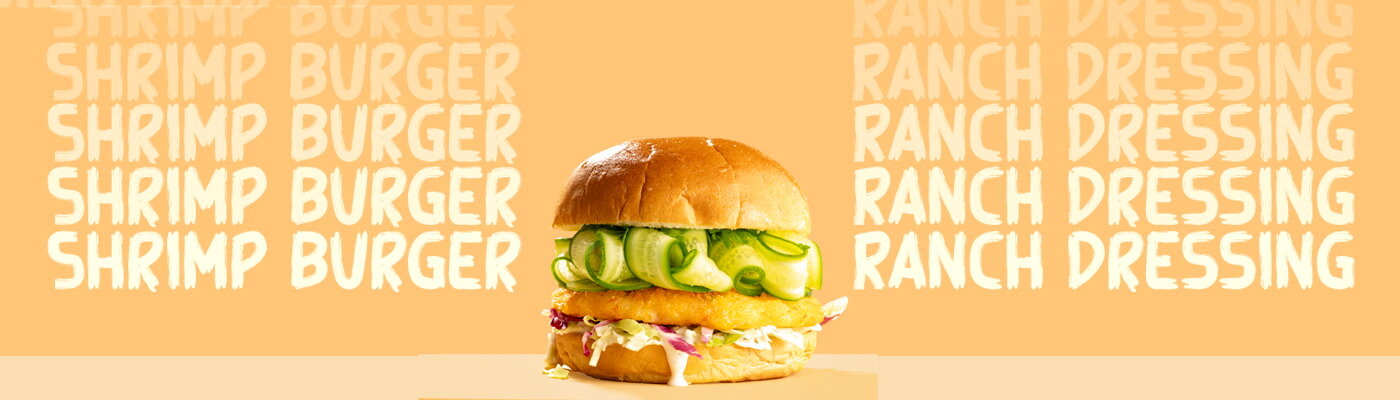 Louisiana Shrimp Burger - Ranch Dressing - Header Desktop - LA Streetfood