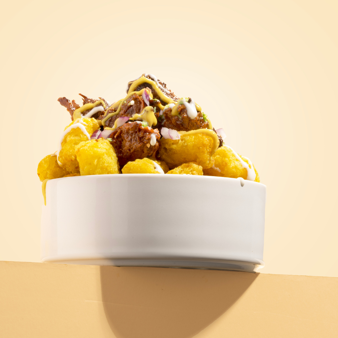 Fable Pulled Shiitake | Loaded Tater Tots